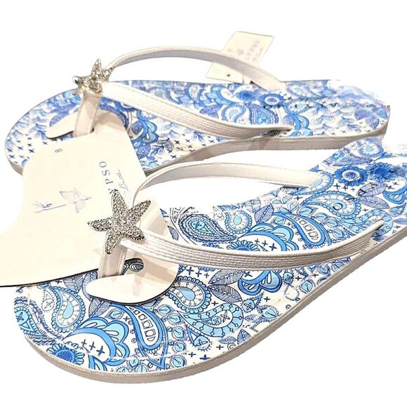 Calypso St. Barth Mariner Flip-Flop Sandals - Picture 1 of 6